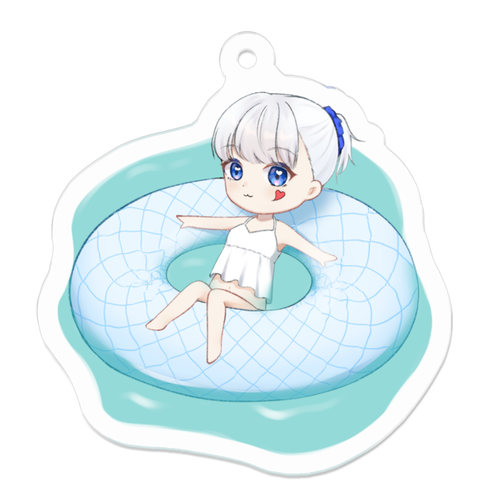 アクリルキーホルダー（コーティング） - 50 x 50 (mm)