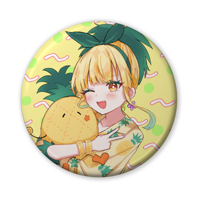 メロぴねコラボ缶バッジ~鳳梨ぴねver.🍍~