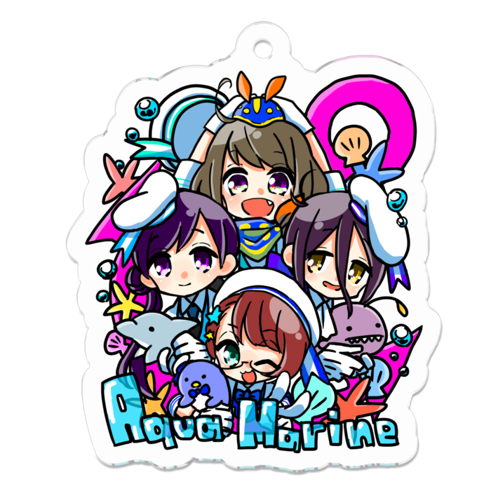 アクリルキーホルダー - 50 x 50 (mm)