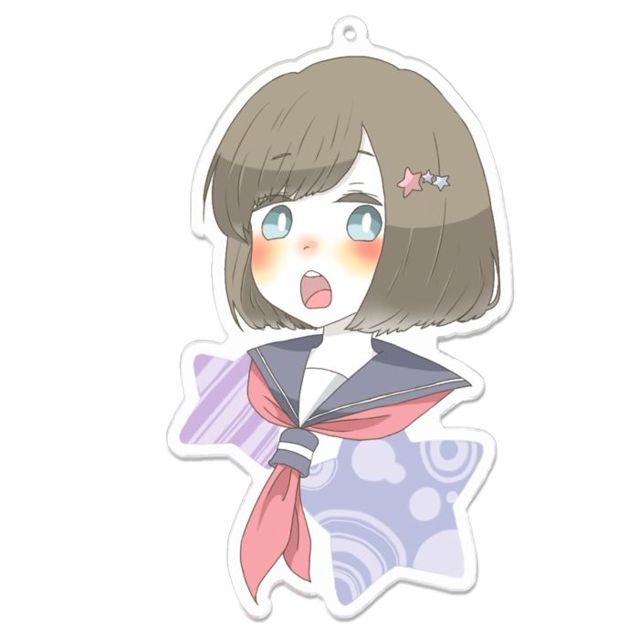 アクリルキーホルダー - 100 x 100 (mm)