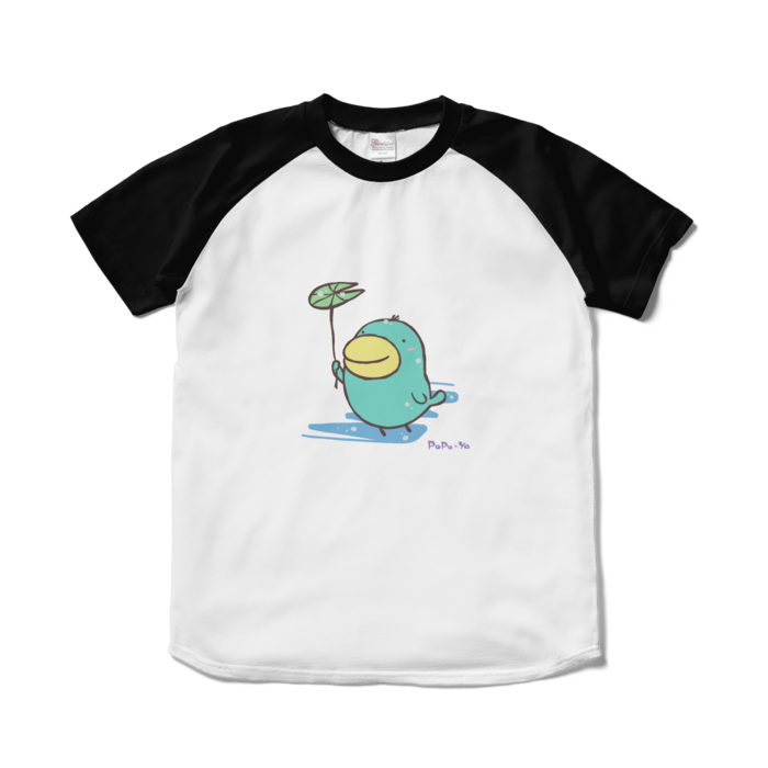 ラグランTシャツ - S - ホワイト×ブラック