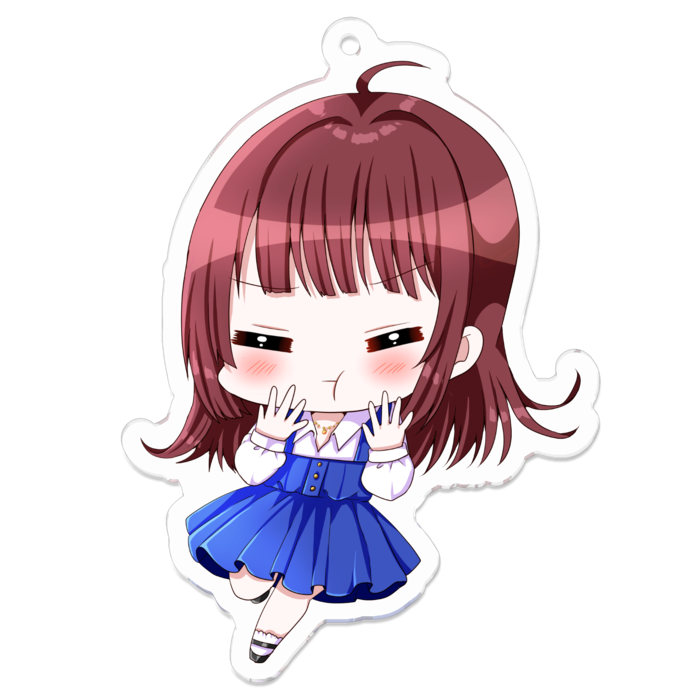 【7㎝×7cm】アクリルキーホルダー ver.3 [ 怒り顔 ]