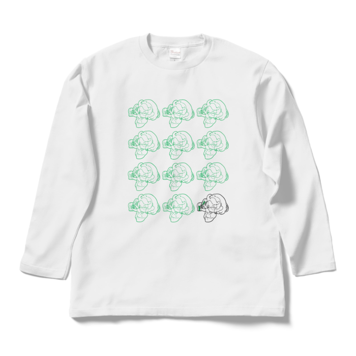 ロングスリーブTシャツ - L - ホワイト(ゆるヒャマ)