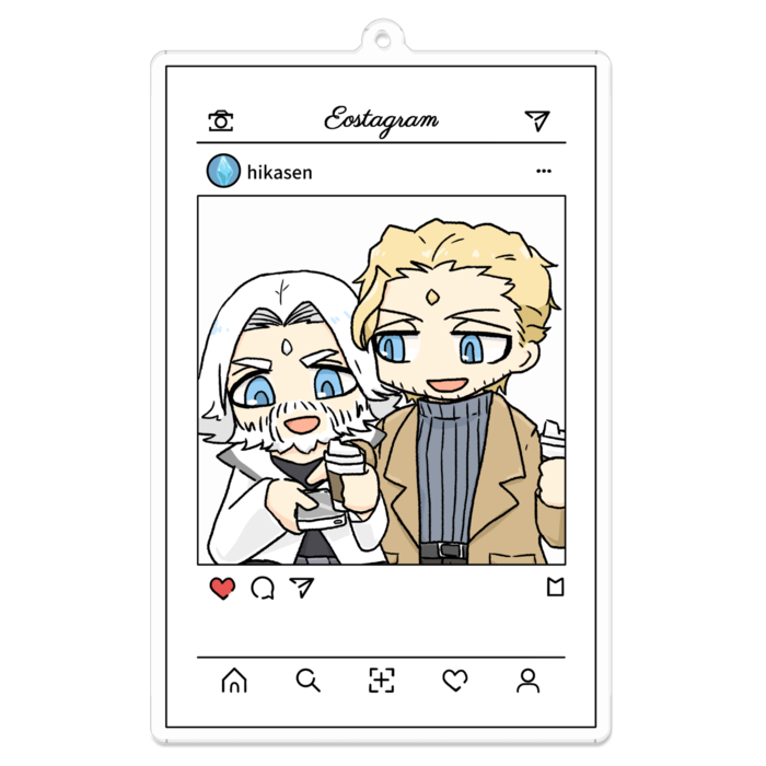 アクリルキーホルダー - 100 x 100 (mm)