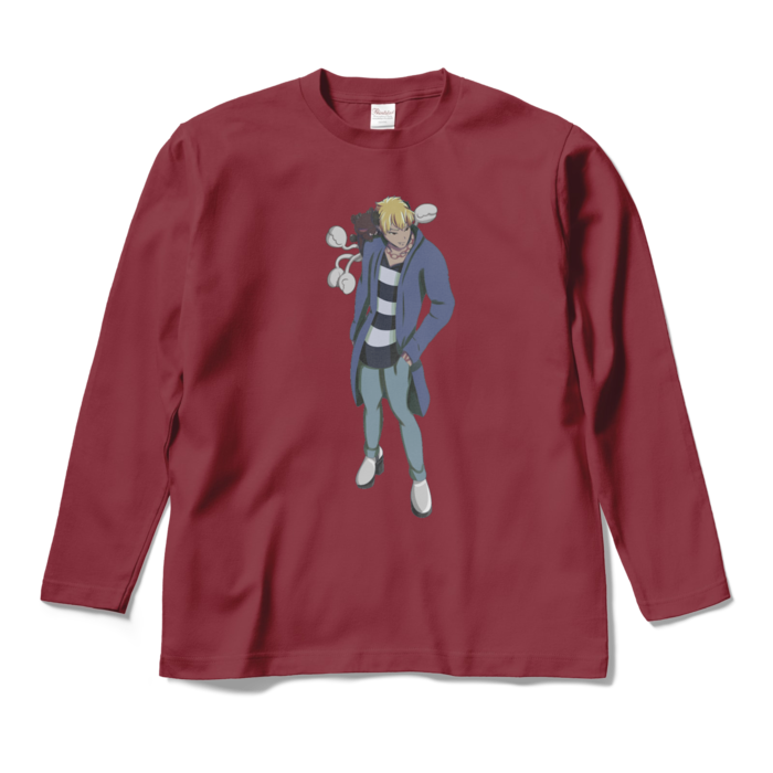 ロングスリーブTシャツ - M - バーガンディ