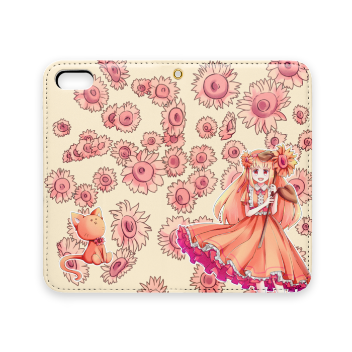 手帳型iPhoneケース(ベルトなし) - iPhone 5 / 5s / SE - ストラップ穴 あり