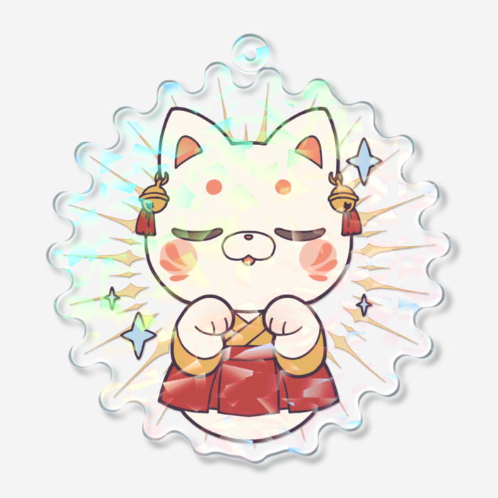 ホログラムアクリルキーホルダー - 70 × 70mm