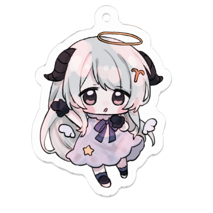 アクリルキーホルダー - 50 x 50 (mm)