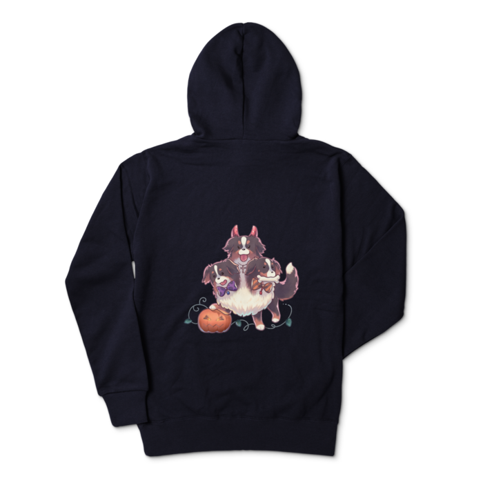 ジップパーカー - L - ネイビー