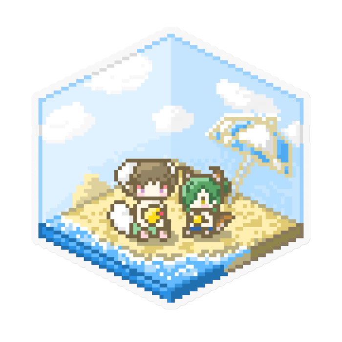ステッカー - 100 x 100 (mm)