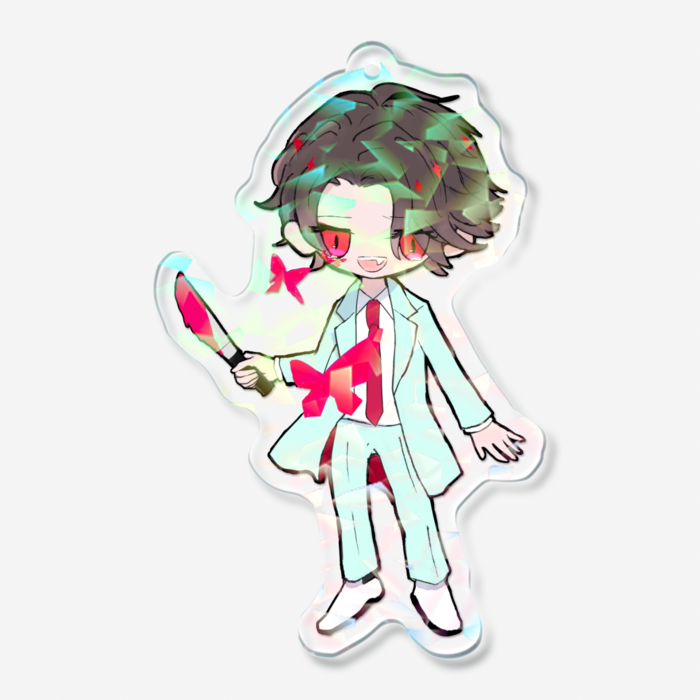 ホログラムアクリルキーホルダー （涙）