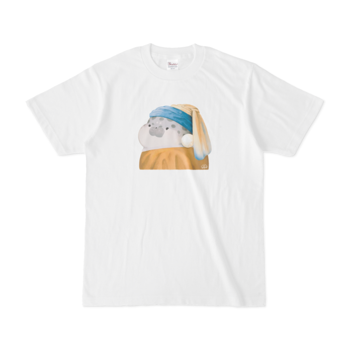 あざらし（グレー）Tシャツ - S - 白(1)