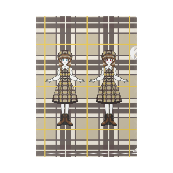クリアファイル - A4-茶色