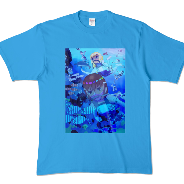 カラーTシャツ - XL - ターコイズ (濃色)