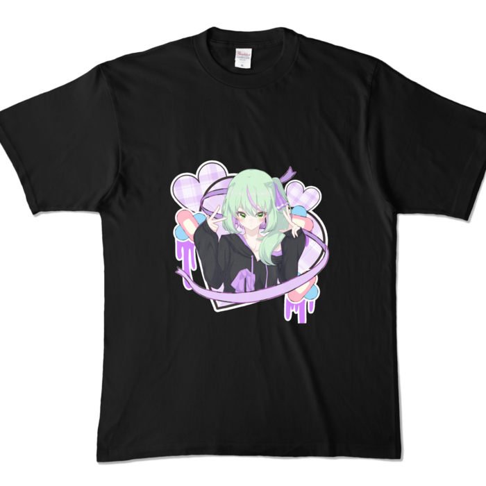 カラーTシャツ - XL - ブラック (濃色)