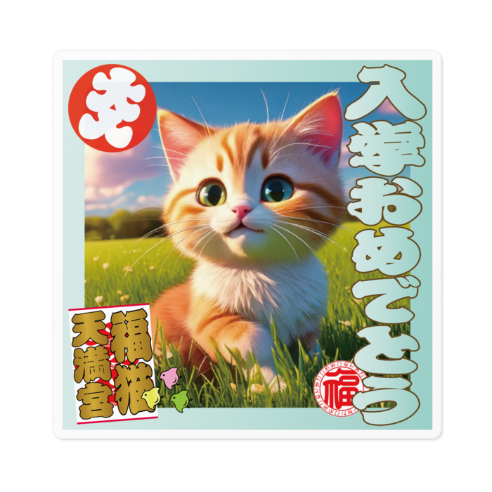 ステッカー - 100 x 100 (mm)