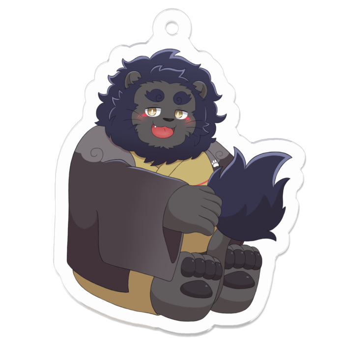 アクリルキーホルダー（コーティング） - 50 x 50 (mm)