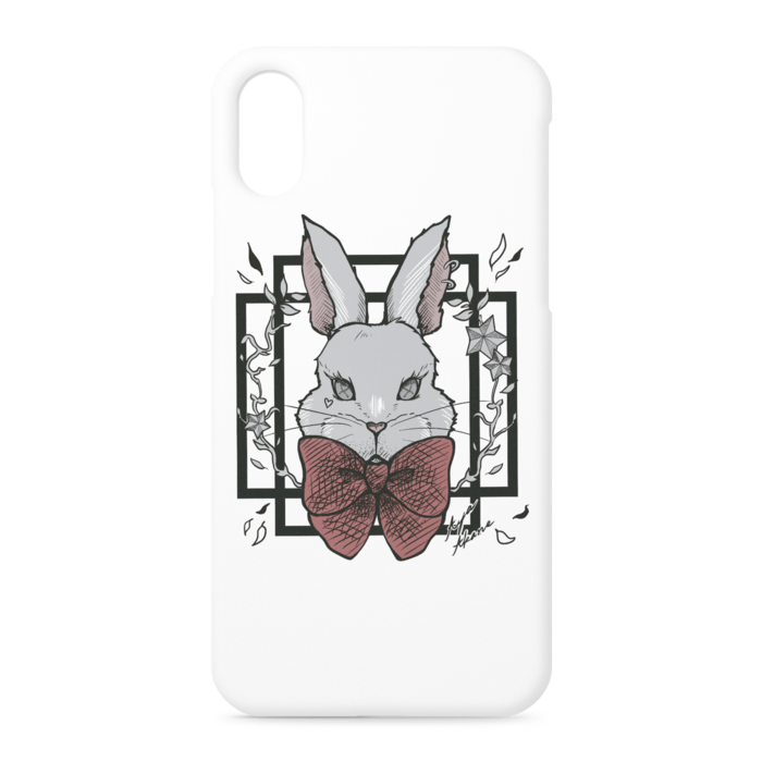 白🐰iPhoneケース - iPhone XS / X