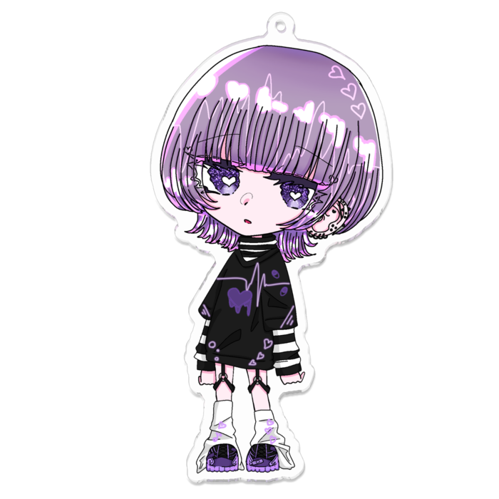 アクリルキーホルダー - 100 x 100 (mm)