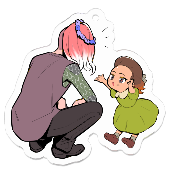 アクリルキーホルダー - 50 x 50 (mm)