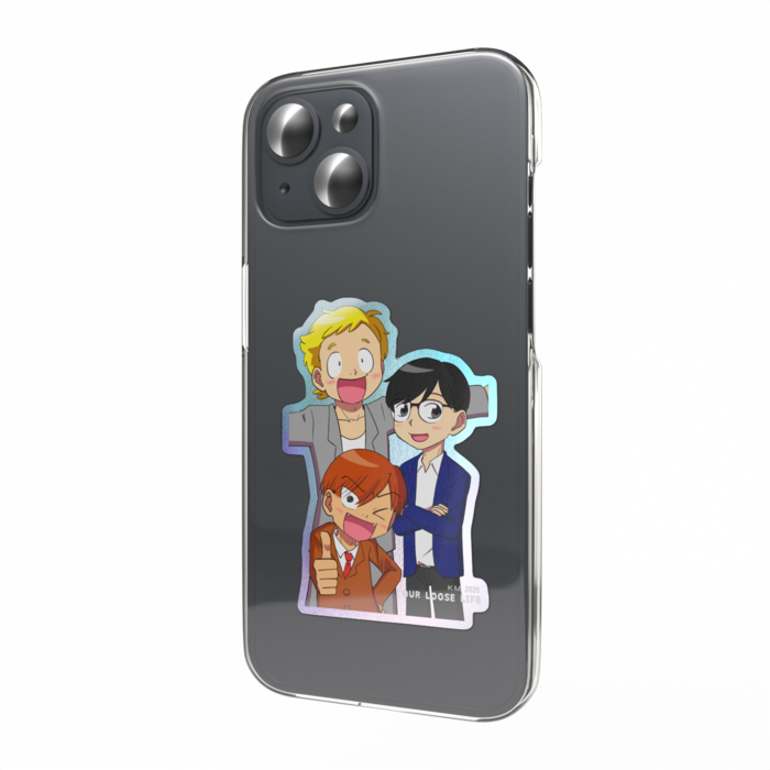 レインレイン&大崎/オーロラスマホステッカー 