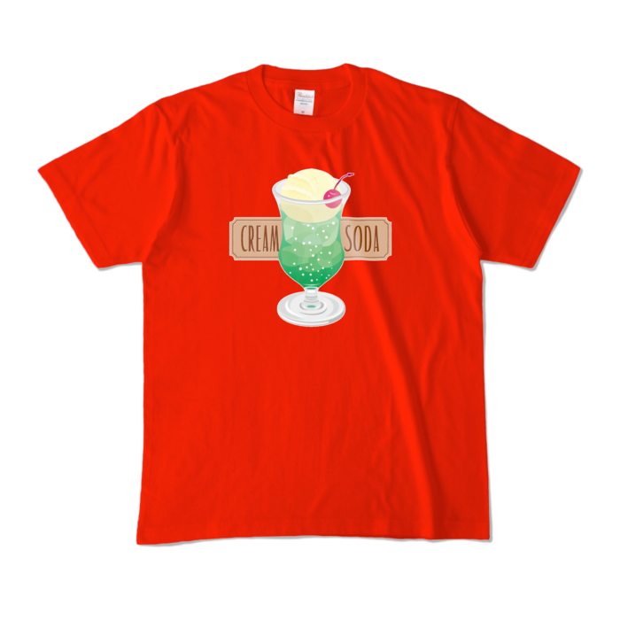 カラーTシャツ - M - レッド (濃色)