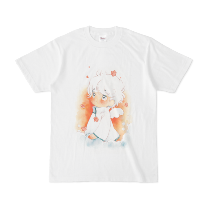 あの日の夕焼けを思う イラスト付きtシャツ ちぃぶっく Booth