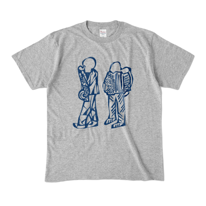 カラーTシャツ - M - 杢グレー (濃色)