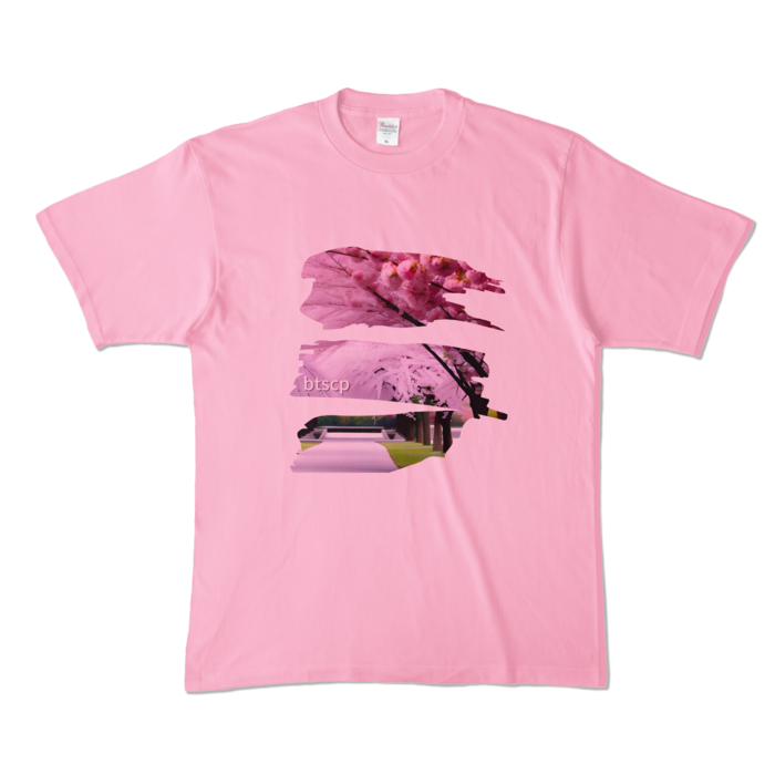 カラーTシャツ - XL - ピーチ (淡色)