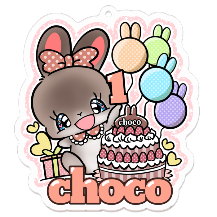 アクリルキーホルダー - 70 x 70 (mm)