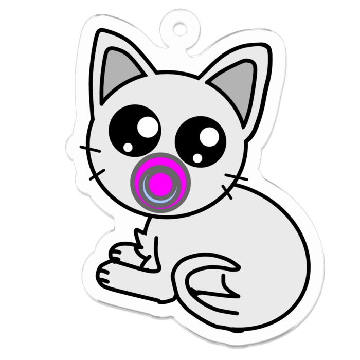 アクリルキーホルダー - 50 x 50 (mm)