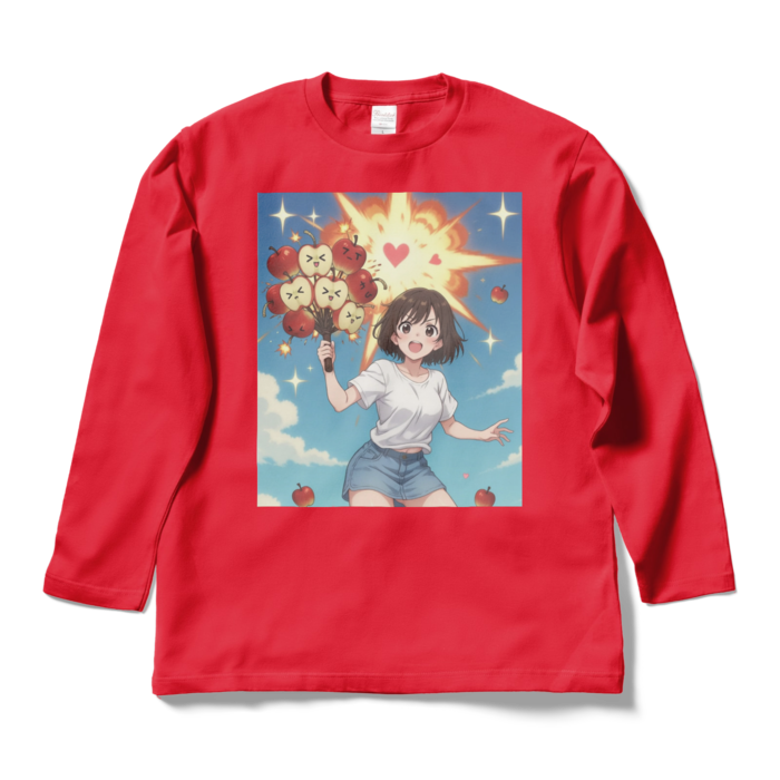 ロングスリーブTシャツ - L - レッド