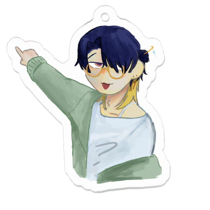 アクリルキーホルダー - 50 x 50 (mm)