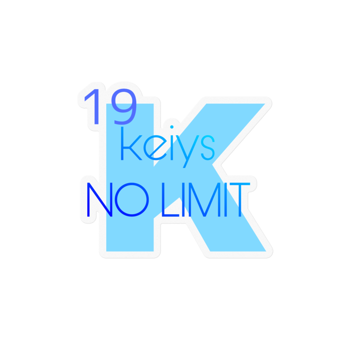 keiys NO LIMIT ステッカーB100 x 100 (mm)