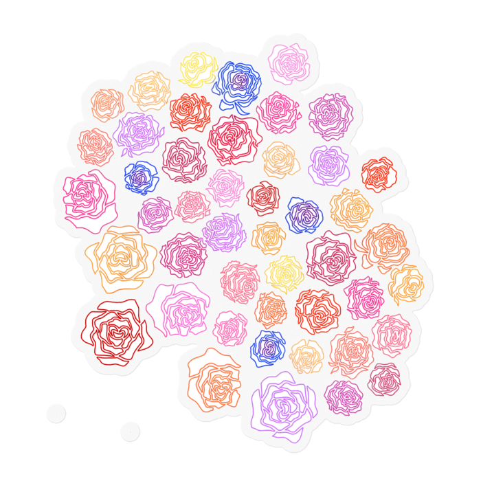 ステッカー - 100 x 100 (mm)(1)