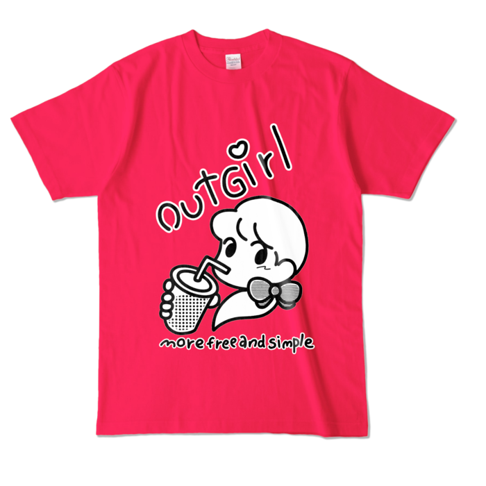 カラーTシャツ - L - ホットピンク (濃色)