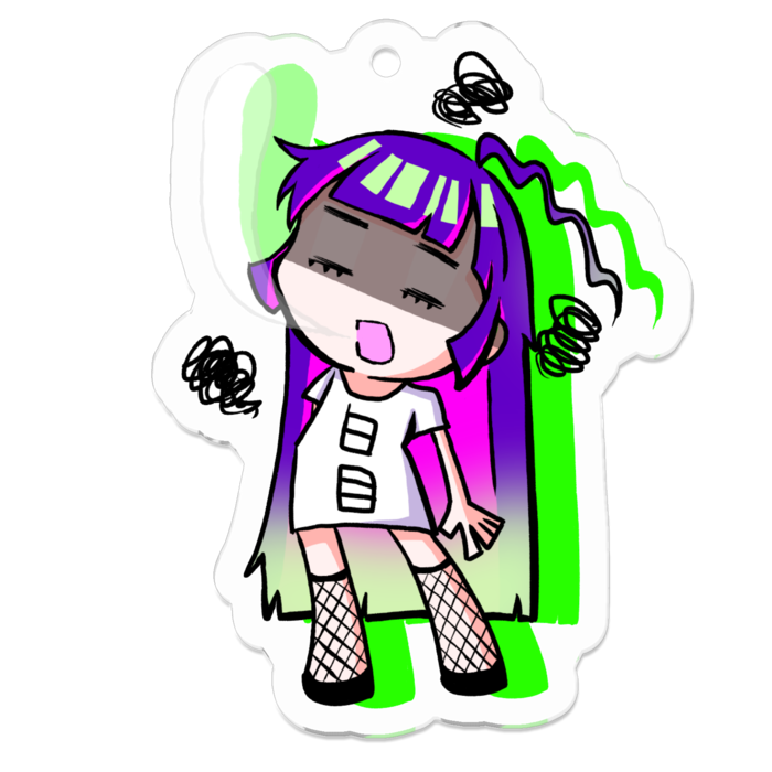 アクリルキーホルダー - 50 x 50 (mm)