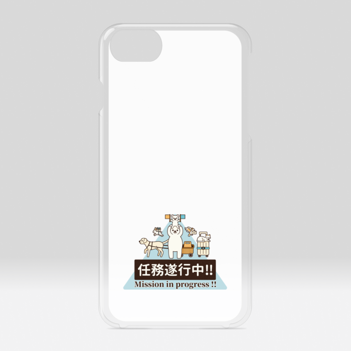 クリアiPhoneケース　白色　iPhone 6 / 7 / 8 / SE(第2・第3世代)