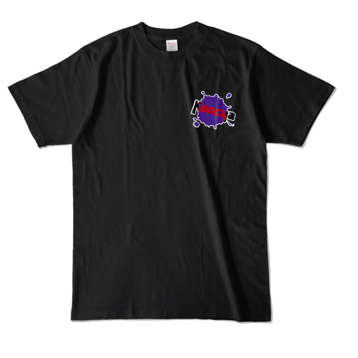 Koncua:カラーTシャツ - L - ブラック (濃色)
