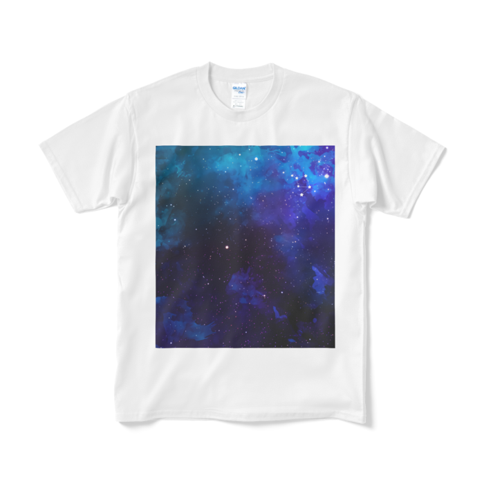 12星座の夜空Tシャツ（青い夜空）
