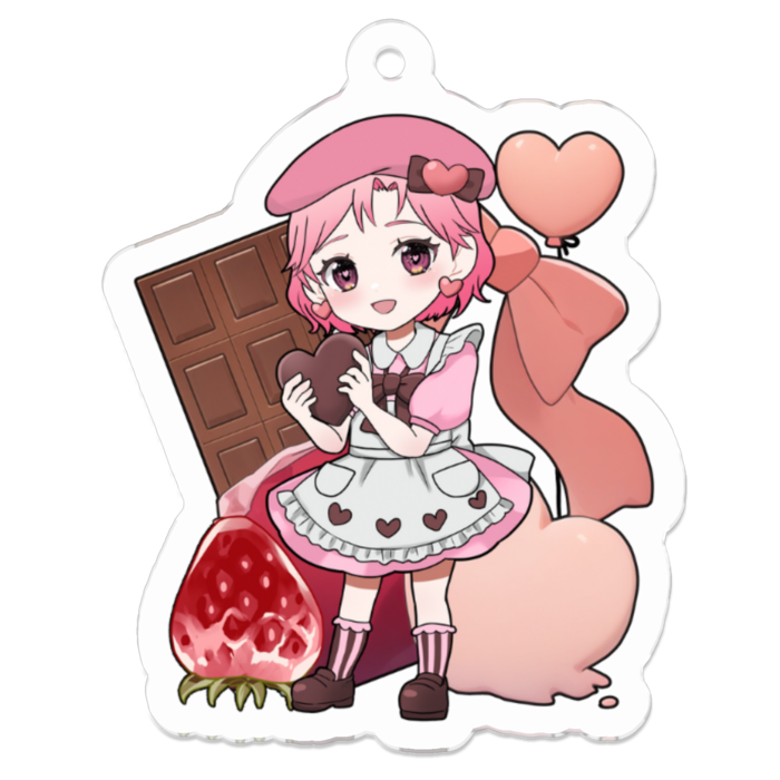 アクリルキーホルダー（コーティング） - 50 x 50 (mm)