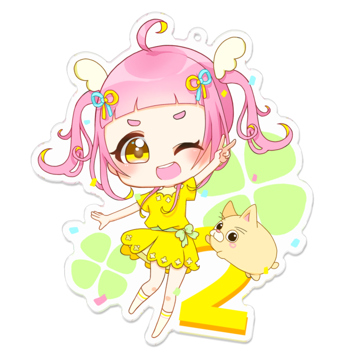 アクリルキーホルダー - 100 x 100 (mm)