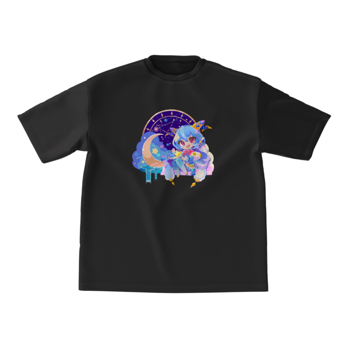 【黒】ビッグシルエットTシャツ - M 