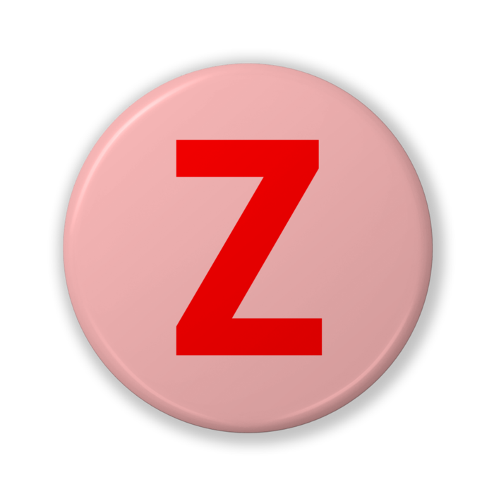 【Z(ゼット)】〈レッド〉缶バッジ- 32mm