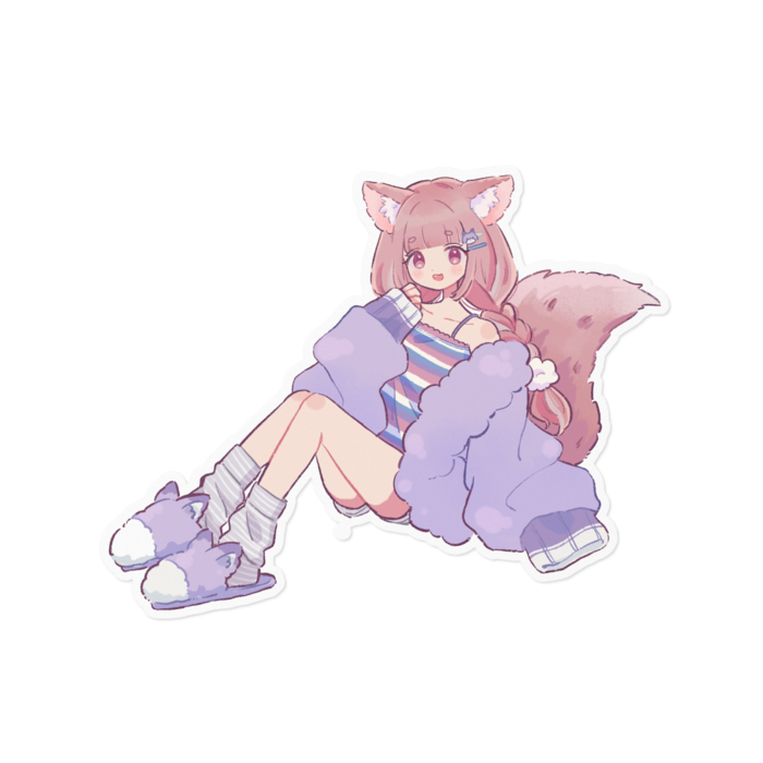 ステッカー(笑顔ver) - 160 x 160 (mm)