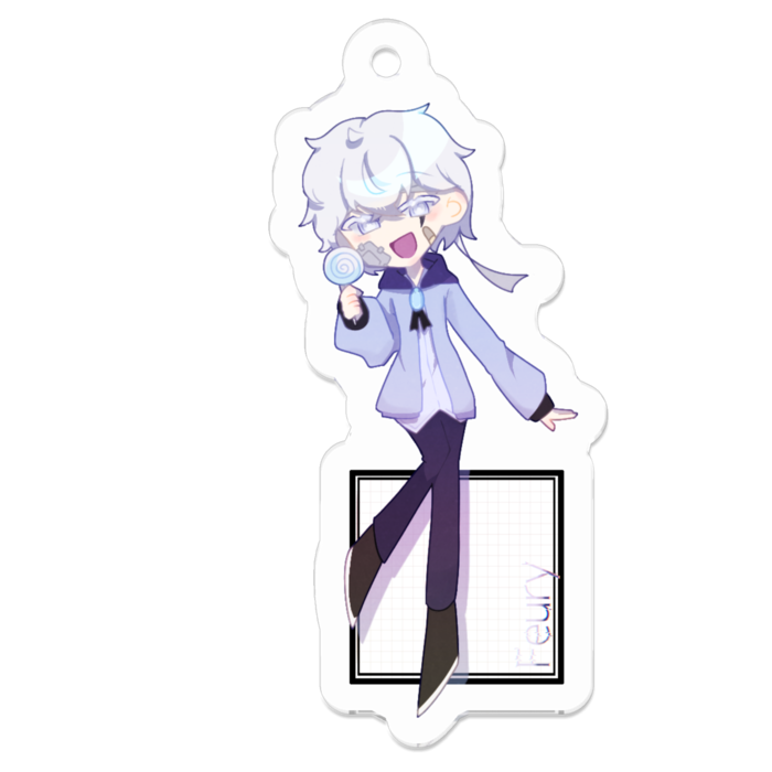 アクリルキーホルダー - 50 x 50 (mm)