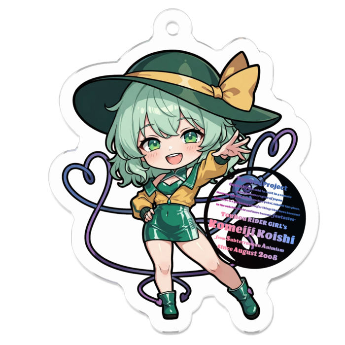 アクリルキーホルダー - 50 x 50 (mm)