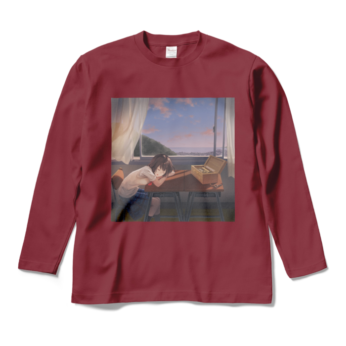 ロングスリーブTシャツ - M - バーガンディ