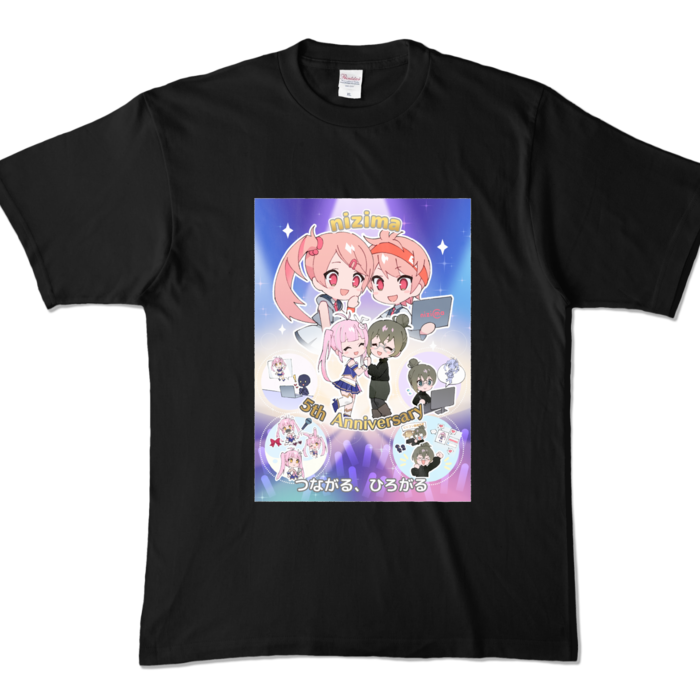 カラーTシャツ - XL - ブラック (濃色)