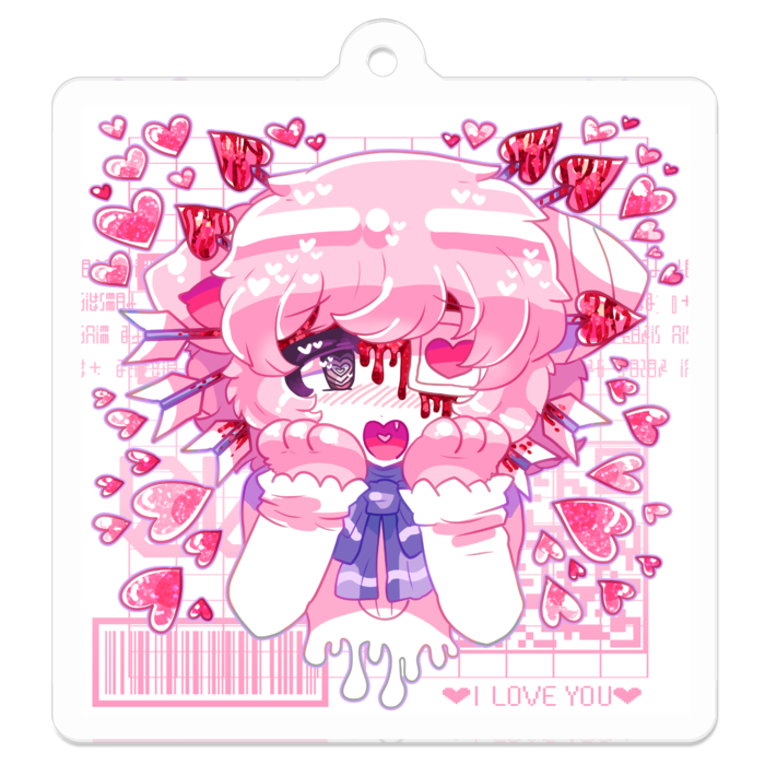 アクリルキーホルダー（コーティング） - 50 x 50 (mm)